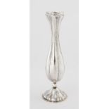 Buccellati Sterling Silver Bud Vase. 7.9 ozt . Ht. 10". Online bidding available: https://live.