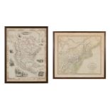 US Map and Book Plate Map. A New Map of Part of the United States by John Cary; c. 1819; Some foxing