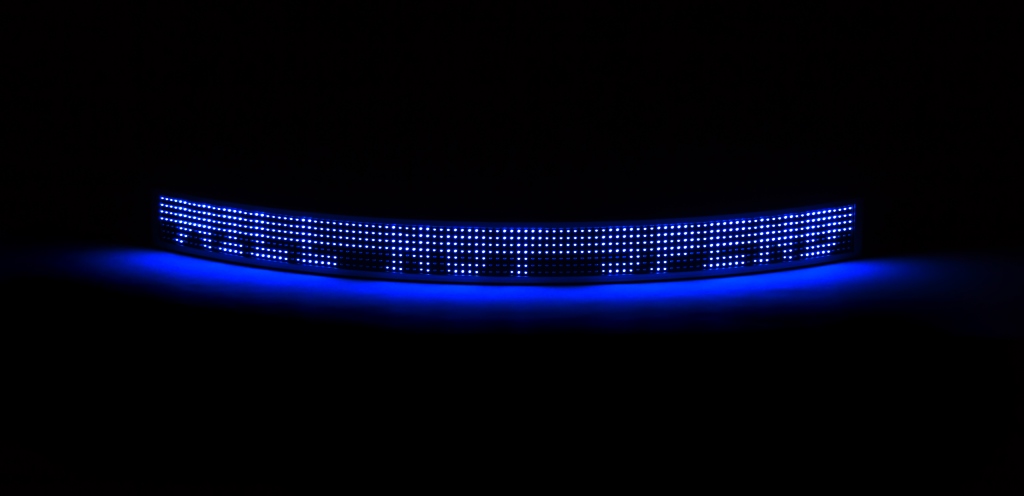 Jenny Holzer (American, born 1950) "Blue Curve". - Image 4 of 9