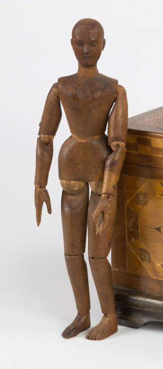 Articulated Artist Model. Late 19th century . Ht. 10". A Jamesville, NY Collection. Online bidding - Image 2 of 2