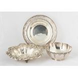 Three Sterling Silver Bowls. Reed & Barton repousse. Brand Chatillon Co. No makers mark. 61.5