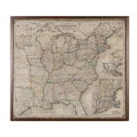 Colton's Map of the United States. c. 1855. Railroads, canals and stagecoach roads . Some toning and