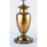 Steuben Aurene Lamp Base. Steuben Aurene Lamp Base . Base Ht. 15". Online bidding available: