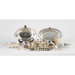 Group of Sterling Silver Tableware. Including Gorham and various makers. 74.8 ozt . Max. L 13" D 9".