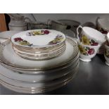 A quantity of residue tea sets including Royal Doulton White Nile .