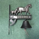 A horse bell (A). (R114)