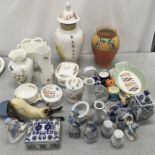 A collection of chinaware including Aynsley and Royal Worcester.