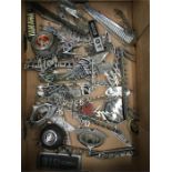 Quantity of assorted car badges, includes Triumph, Singer, Hillman and Sunbeam. Ages and