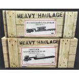 Two Corgi Heavy Haulage 1/50 scale models: CC12810 Scania T Topline 5 Axle King Trailer & Boiler