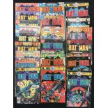 Selection of DC Batman comics, together with The Superhero Merchandise Catalogue c.1976.