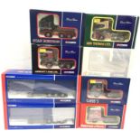 Eight Corgi 1/50 scale Tractor and Trailer units, includes 2 x CC19901 Curtainside Trailer. Appear M