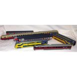 RIVAROSSI a tray containing 10 x Electric and Diesel Multiple Unit Driving, Intermediate and Trailer