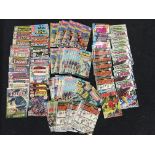 Good quantity of Marvel and DC comics, includes Tarzan, Super Dinosaurs and Batman Family Giant.