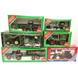 Six ERTL and Siku Farm Series 1/32 scale tractors, includes ERTL #5247 John Deere 6200 with John