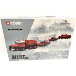 Corgi Heavy Haulage #31013 'A.L.E.' 1/50 scale set comprising Scammell Contractor x 2, Nicolas