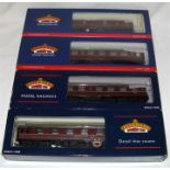 BACHMANN 3 x BR Maroon Mk 1 Coaches and a GUV Van - Nos 39-051F/051G/251 and 271A. Mint Boxed