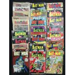 Quantity of DC Batman Silver Age comics, includes #189 c.1967 with first appearance of Scarecrow (