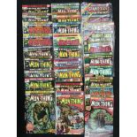 Quantity of Marvel The Man Thing comics: Vol.1 #1- 5; 2 x #9; #10; #11; #14- 22; Vol.2 #1-5; #11.