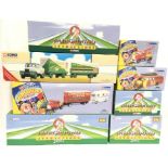 Eight Corgi 1/50 scale fairground and circus models, includes Fairground Attractions CC10804 Foden