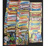 Quantity of Marvel Rampage Starring The Defenders and Marvel The Avengers and The Savage Sword of