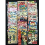 Quantity of Charlton romance comics, includes I Love You, Love and Romance, and Secret Romance.