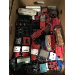 Quantity of Corgi 1/50 scale truck tractor units, trailers and loads for spares/ repair. Unboxed and