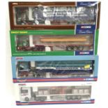 Four Corgi 1/50 scale trucks: CC11906 ERF EC Curtainside - J.B. McBean (Haulage) Ltd. (with