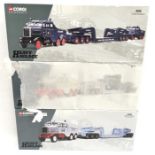 Three Corgi Heavy Haulage 1/50 scale models: #17601 Hills of Botley Scammell Constructor and 24