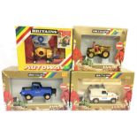 Four Britains models: Autoway #9843 Winget Cement Mixer (VG); #9919 Tipping Dump Truck (VG); #9924