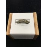 A 9ct gold and diamond full eternity ring.