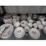 A quantity of Suzie cooper tea/ dinner set /fish plates etc.