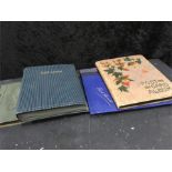 Four postcard albums containing 366 Topographical cards and early 20th Century postcards in four