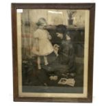 A vintage framed picture entitled "An Interval for Refreshments".