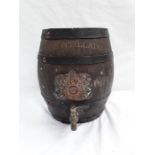 A wooden Amontillado sherry barrel.