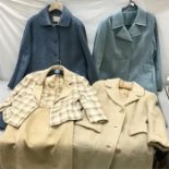 Four vintage coats.