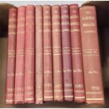 Nine bound volumes of “The Railway Magazine”. Editions 1942 to 1950, volumes 88 to 96.