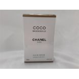 A sealed box of Coco Mademoiselle Chanel spray perfume 100ml. (R28)