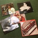 Two case of LP's to include Shirley Bassey and the Beatles.