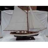 A model yacht.