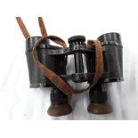 A pair of binoculars Ross London no. 29988 together with a rifle scope.