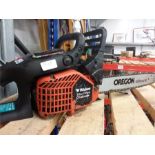 A Wickes 38cc petrol chainsaw.