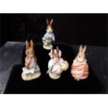 Beswick Fierce bad rabbit 1977 first version feet out Bp3b,Mrs Rabbit, Poorly Peter Rabbit with