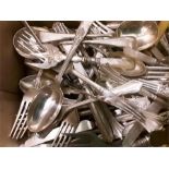 A box of silver plate