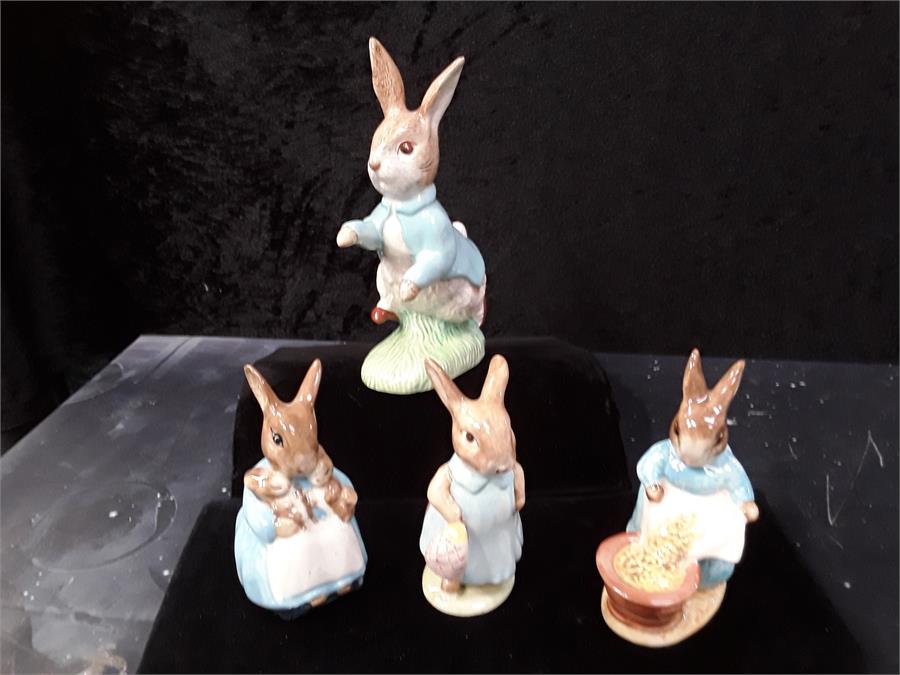 Beswick: Mrs Rabbit and Bunnies 1976, bp3b, Mrs Flopsy Bunny, bp3b, Cecil Parsley,1965, bp3b with