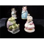 Beswick Mr Jackson , The old Woman who lived in a shoe knitting 1983,Miss Moppet , Aunt Petitoes