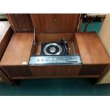 A HMV Stereomaster record player and radio.