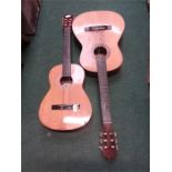 Two acoustic guitars