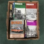 A box of Buses magazines.