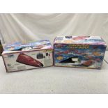 Two radio controlled speed boats. Condition as found