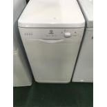 An Indesit dishwasher